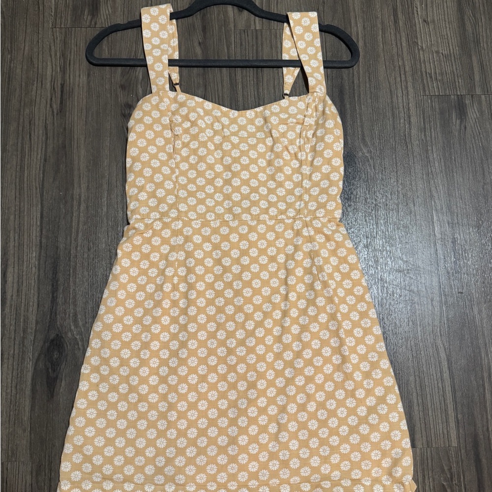 Abercrombie & Fitch Yellow Floral Mini Dress
